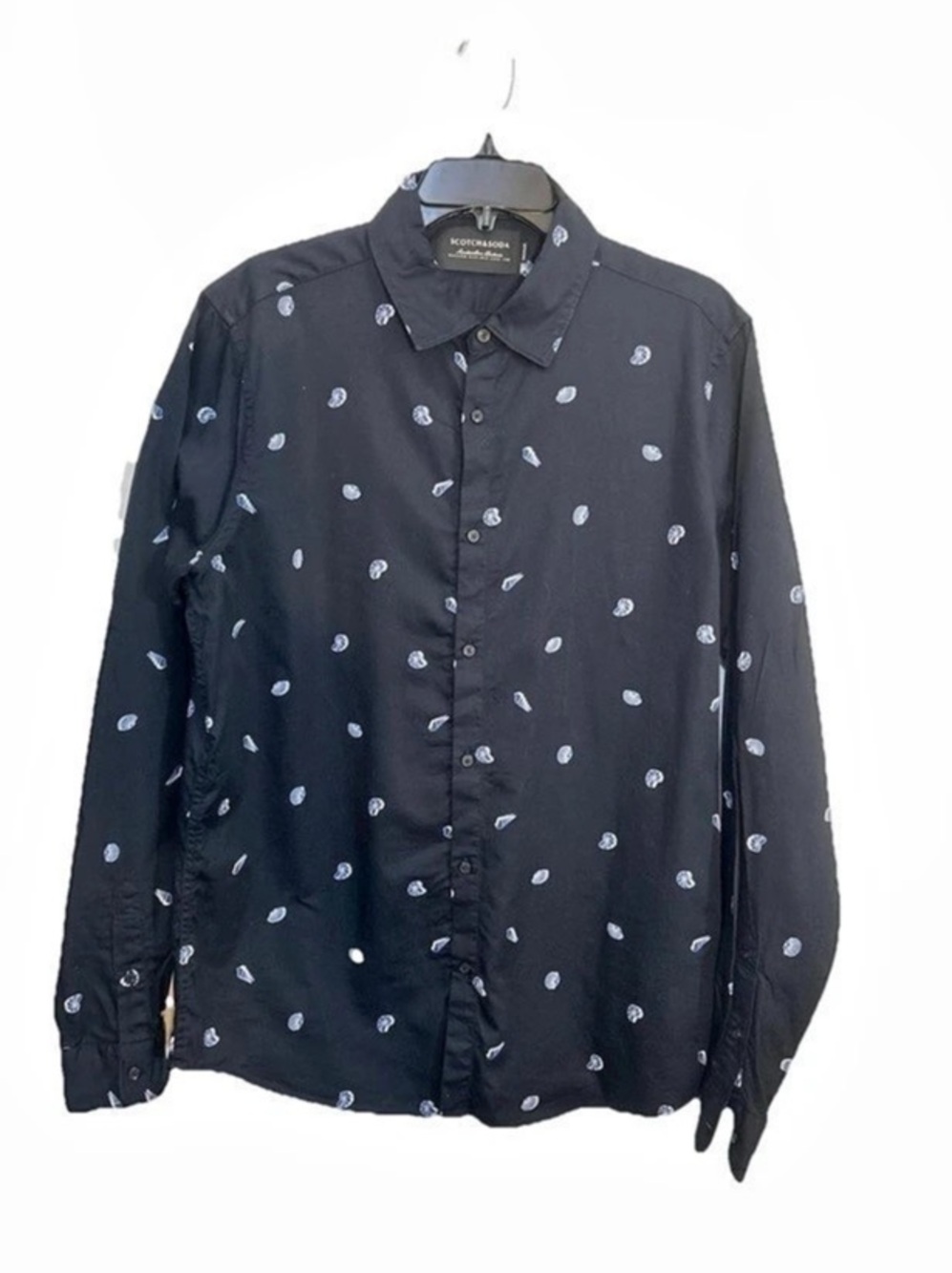 Scotch & Soda Men's Button Down shirt L in Black Like New